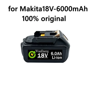2021 NAUJAS BL1860 Įkrovimo Baterija (akumuliatorius 18 V 6000mAh Ličio jonų už Makita 18v Baterijas BL1840 BL1850 BL1830 BL1860B LXT 400