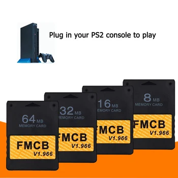 8/16/32/64MB Free McBoot v1.966 Atminties Kortų Žaidimas Užsklanda Consolas Priedai Sony PS2 FMCB Žaidimas Pratęsiamas Korteles