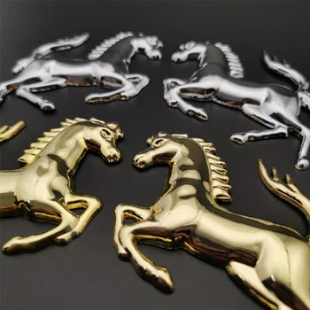1 VNT 3D Metalo Veikia Arklio Emblema ženklelio Lipdukai Lipdukas 