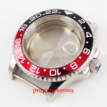 41mm sapphire crystal žiedą, įdėkite nerūdijančio plieno žiūrėti atveju tinka ETA 2836 MIYOTA judėjimas