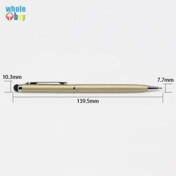 300pcs/daug Universalus 2in1 Capacitive Touch Ekrano pieštukas su šratinuku Pen, 