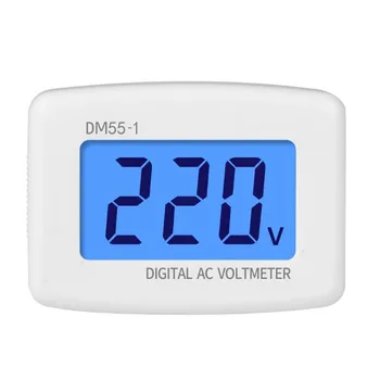 AC 80-300V Digital Voltmeter ES MUMS AU Plug Volt Metro Lizdas Įtampos Testeris-LCD Ekranas voltmetras 110V, 220V