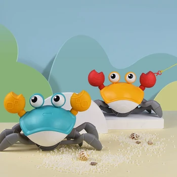 Vasarą Populiarus Paplūdimio Nuskaitymo Animacinių Filmų Krabų Žaislai Vaikams Mielas Clockwork Gyvūnų Vonios Kambarys Žaisti Vandenyje, Maudytis Duše Kūdikių Vonios Žaislai