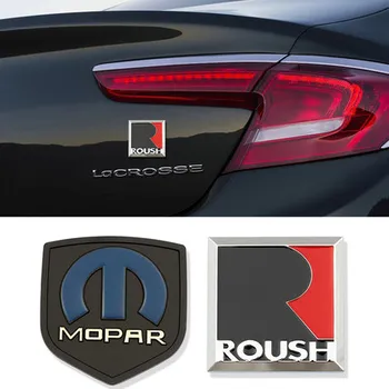 3D Metalo R ROUSH Logotipas Ženklelis Automobilių lipdukas Auto Pusės sparnas Kamieno Lipdukai Ford Fiesta 